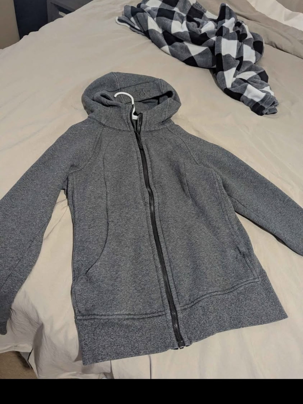 lululemon athletica Gray Full-Zip Hooded Sweatshirt